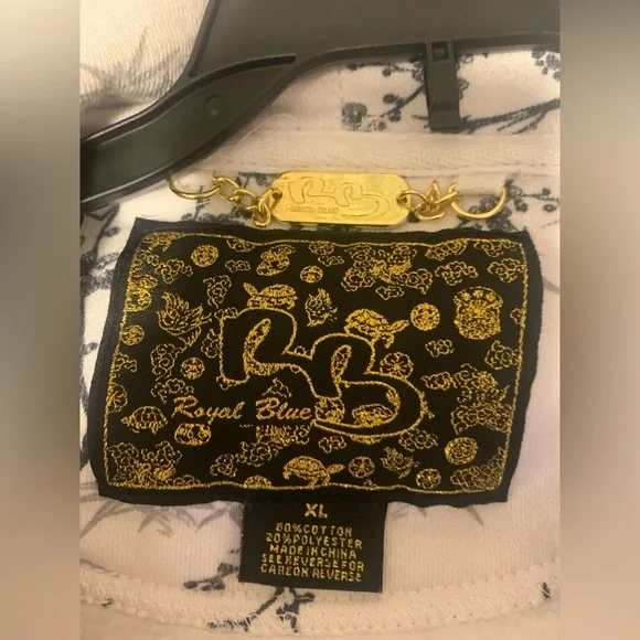 Men’s XL cherry blossom/Katana Zip up hoodie - Picture 2 of 3